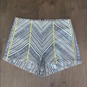 NWOT Aztec Shorts with Neon Stripe